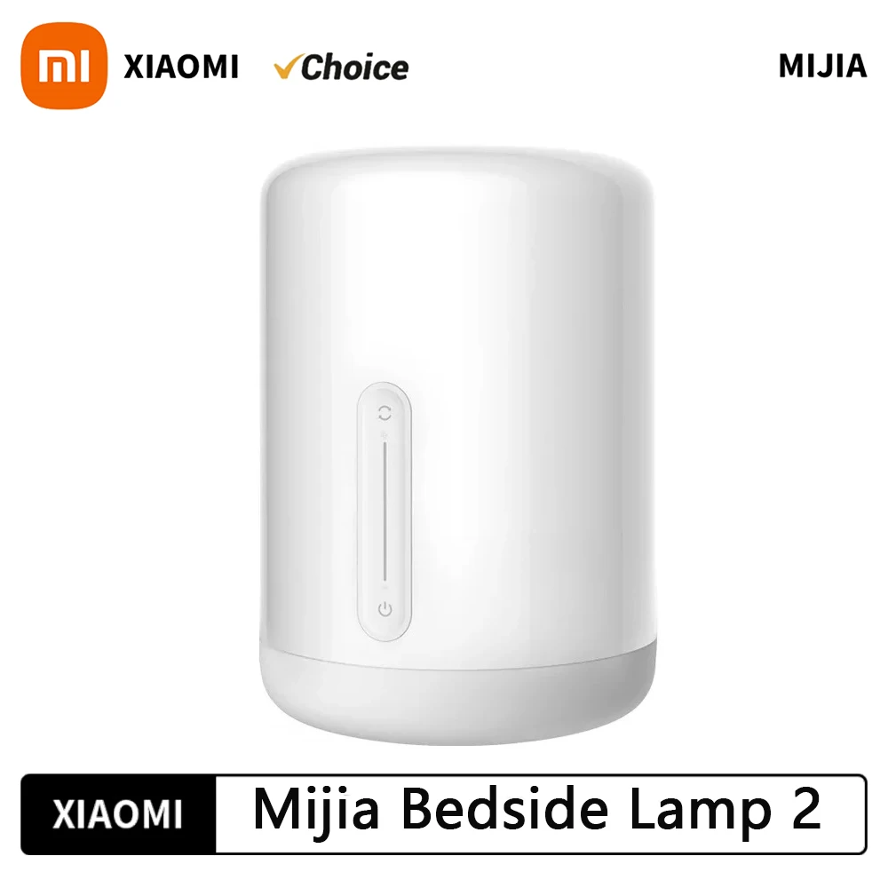 Xiaomi Mijia Bedside Lamp 2 Smart Table LED Night Light Colorful 400 Lumens Bluetooth WiFi Touch Control for Apple HomeKit Siri