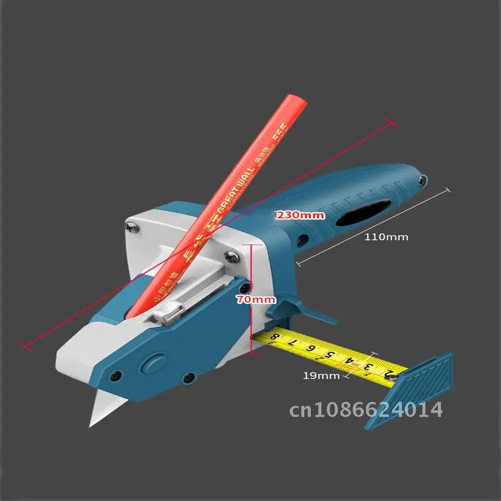 Gypsum Board Cutter Set Scriber Drywall Automatic Cutting Artifact Plasterboard Edger Cutter Tool Scale Woodworking Hand Tools