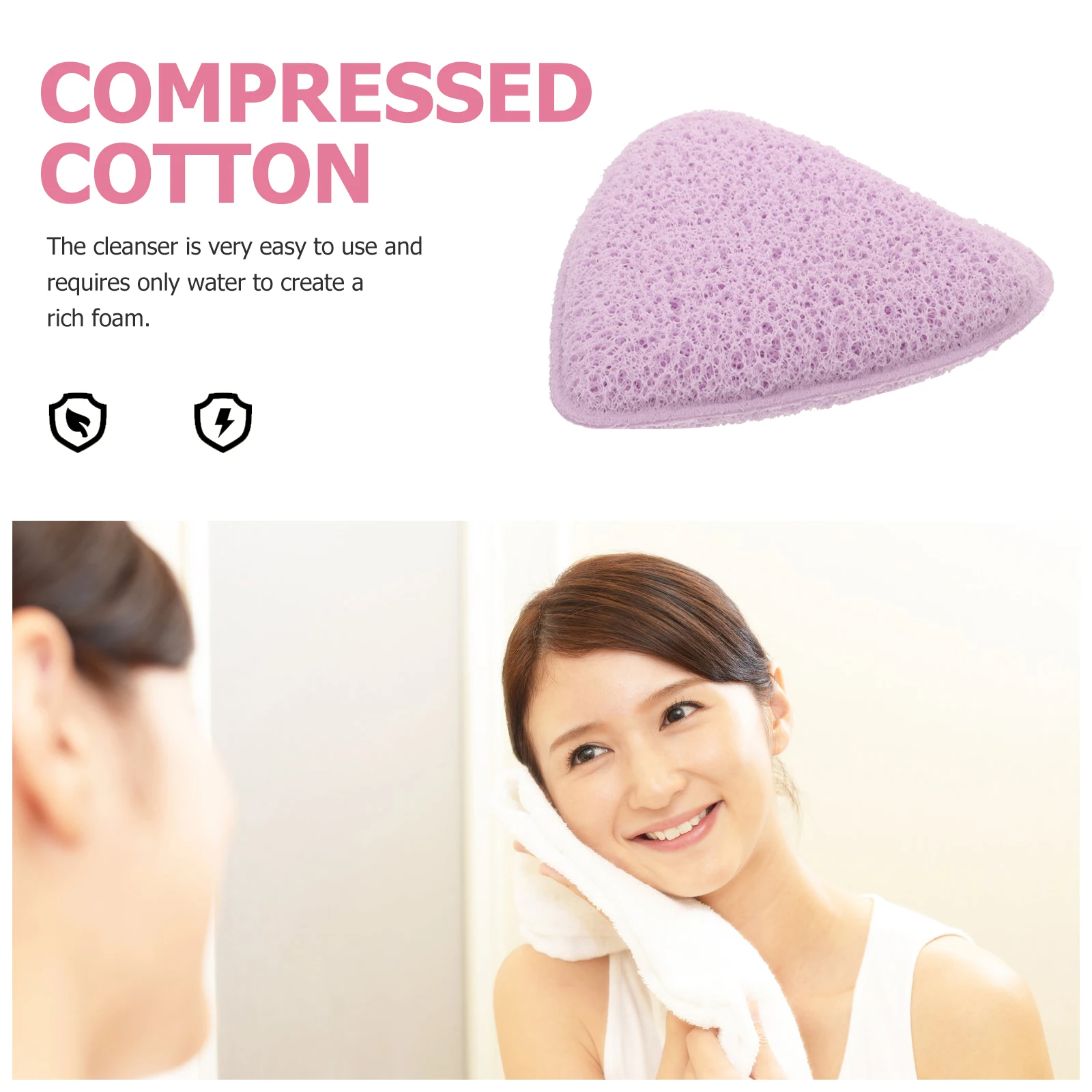 

Thickened Facial Cleaning Exfoliating Sponge Face Scrubber Women'S Face Wash Sponge Deep Cleansing Pore Dirt Removal Makeup
