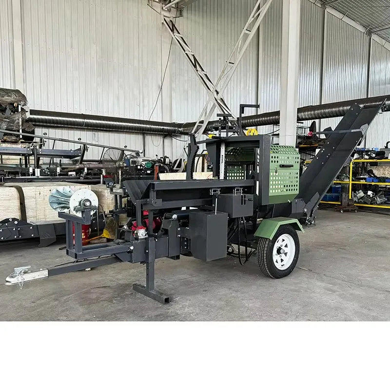 2026 New 45T Heavy Duty Hydraulic Automatic Wood Splitter Log Processing Machine CE 45 Ton High Output Firewood Processor