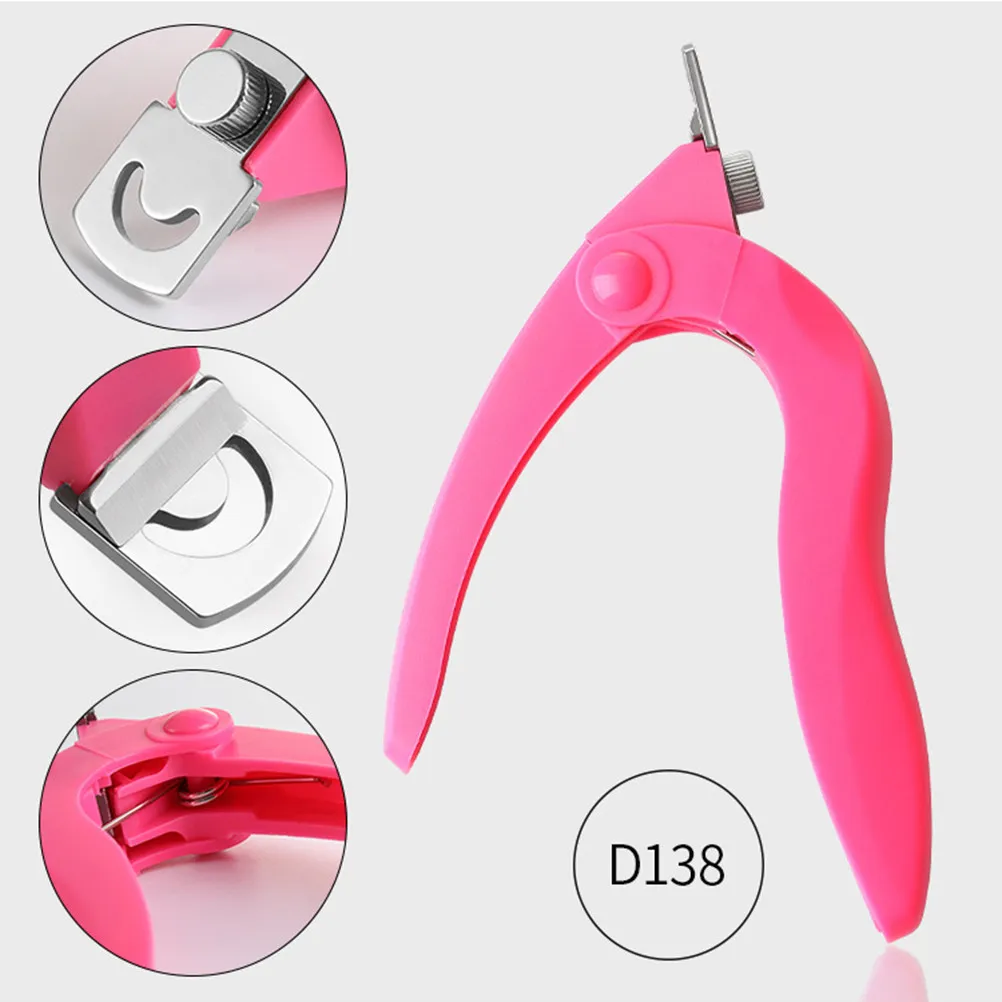 

2Pcs Professional Stainless Steel Nail Cutter U Shape Manicure Tool for False Natural Acrylic Nails Pedicure Grooming Ergonomic