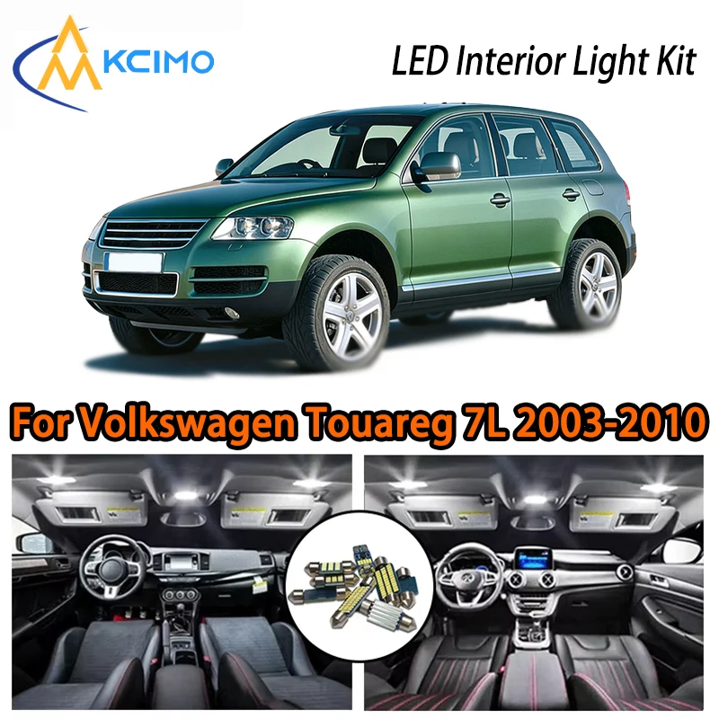

Useful LED Interior Lights For Volkswagen Touareg 7L 2003-2010, Super Bright Easy Install White Ice Blue Two Colors