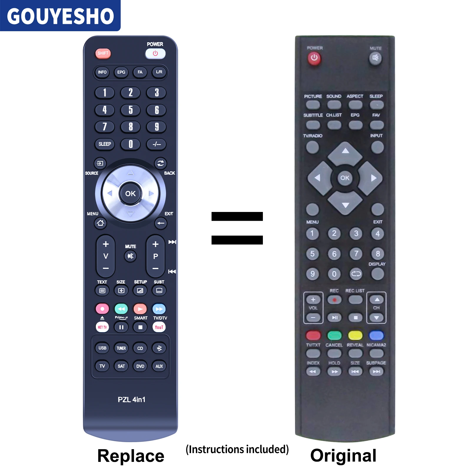 New for SOGO Denver Q.BELL LED-4969T2CS LED-5569T2CS LED-6569T2CS 3255DVBT TV Remote Control