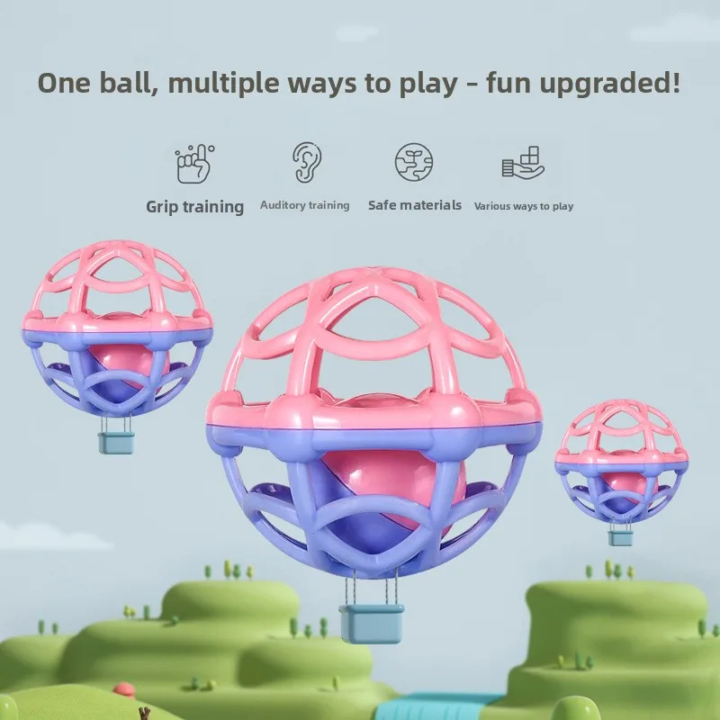 

Soft Baby Grasping Ball Rattles with Bell Ball Early Education Educational Sensory Toy Newborn Gift