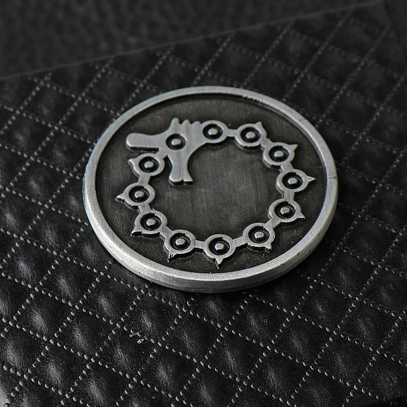 アニメ七つの大罪コインアニメキャラクターコスプレ小道具タトゥー合金コイン女性男性ファンジュエリーギフト