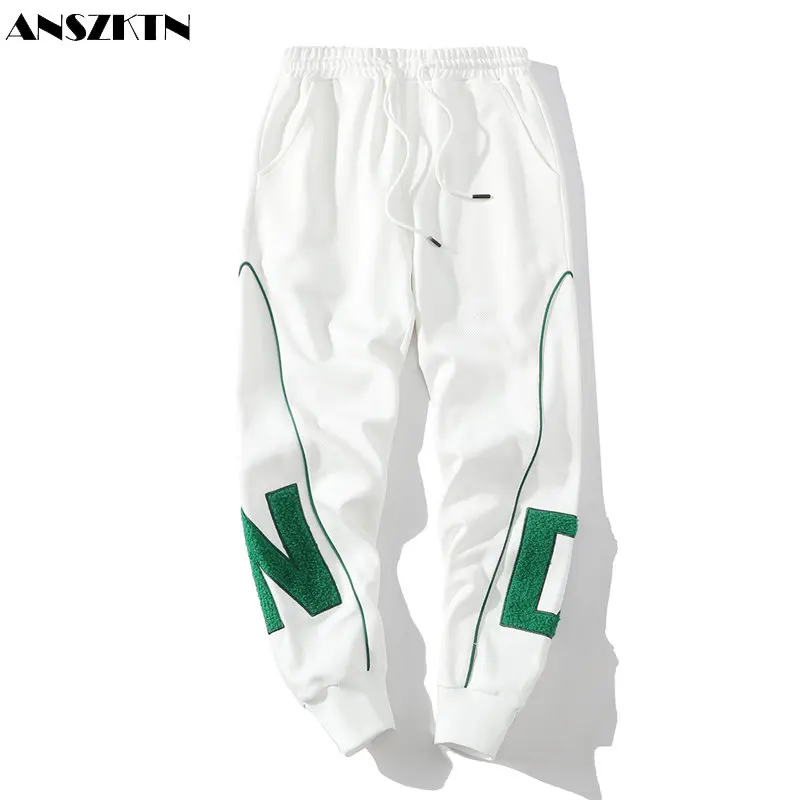 

ANSZKTN Men spring and winter new casual nine minute pants