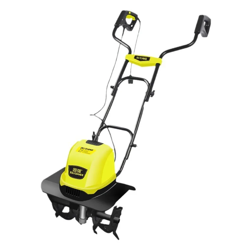 1500W Electric Bulldozer Micro-tiller Multifunctional Garden Rotary Cultivator Household Soil Digging Orchard Ploughing Machine view 2