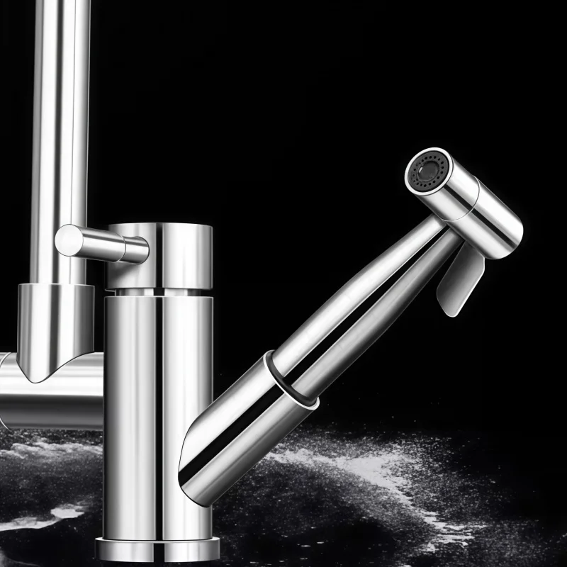 304-kitchen-faucet-hot-and-cold-sink-retractable-rotatable-stainless-steel-multifunctional-sink