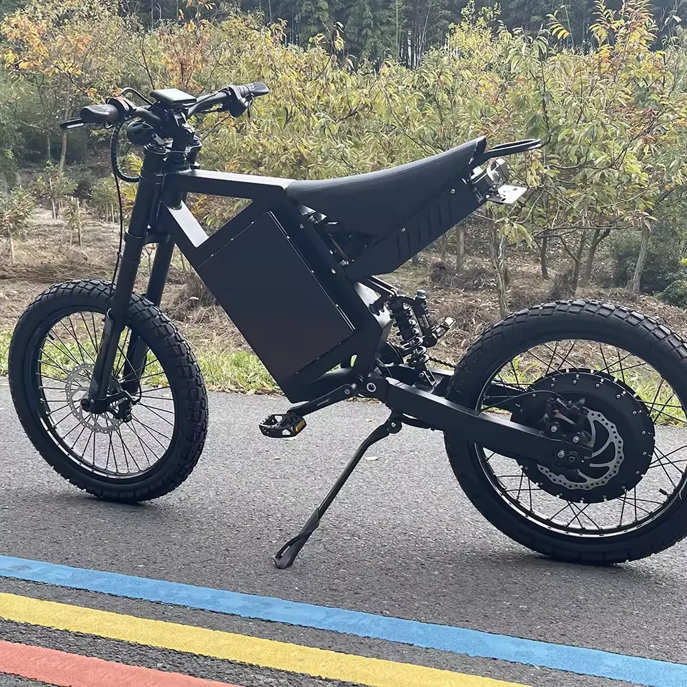 

CS20 12000-Watt Electric Bike With 15000W Motor 72V 40AH/50AH Lithium Battery Single Speed Rear Hub Motor 19 Inch Wheels