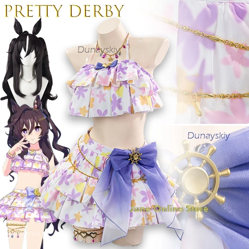 

Game Pretty Derby Vivlos Cosplay Costume Swimsuit Halloween Christmas Role Playing Party Comic Woman Dress Size S-XL New Lolita