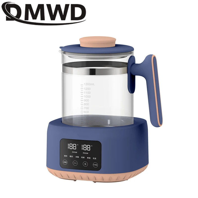 DMWD 1.3L Infant Thermostatic Milk Regulator Baby Kettle Keep Warm 24 Hours Hot Water Smart Insulation Pot Milk Powder Warmer