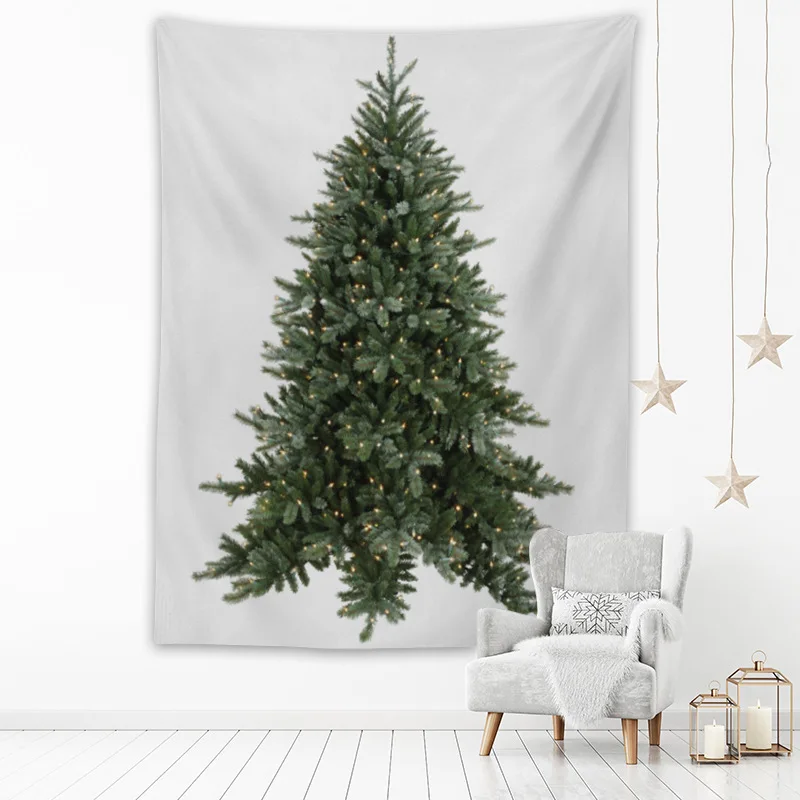 Christmas Tree Tapestry Poster Blanket  Home Classroom Party Banner Wall Hanging Art Deco  Decor