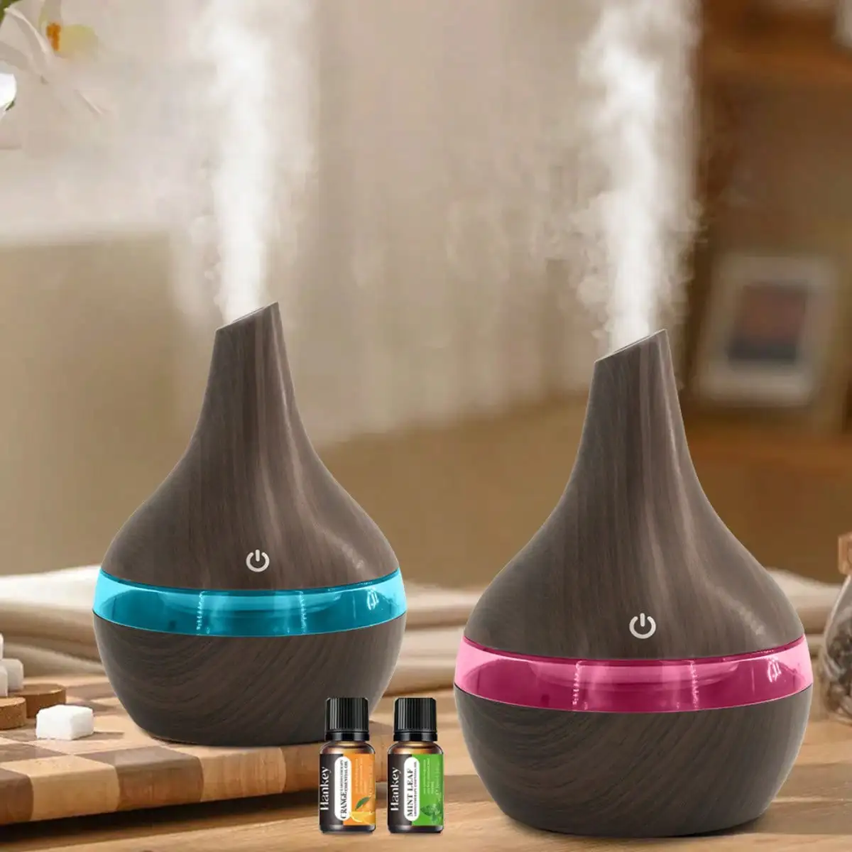 

300ml USB Humidifier For Bedroom, Office Aromatherapy Diffuser With Essential Oils, Ultra Quiet Personal Cool Mist Maker