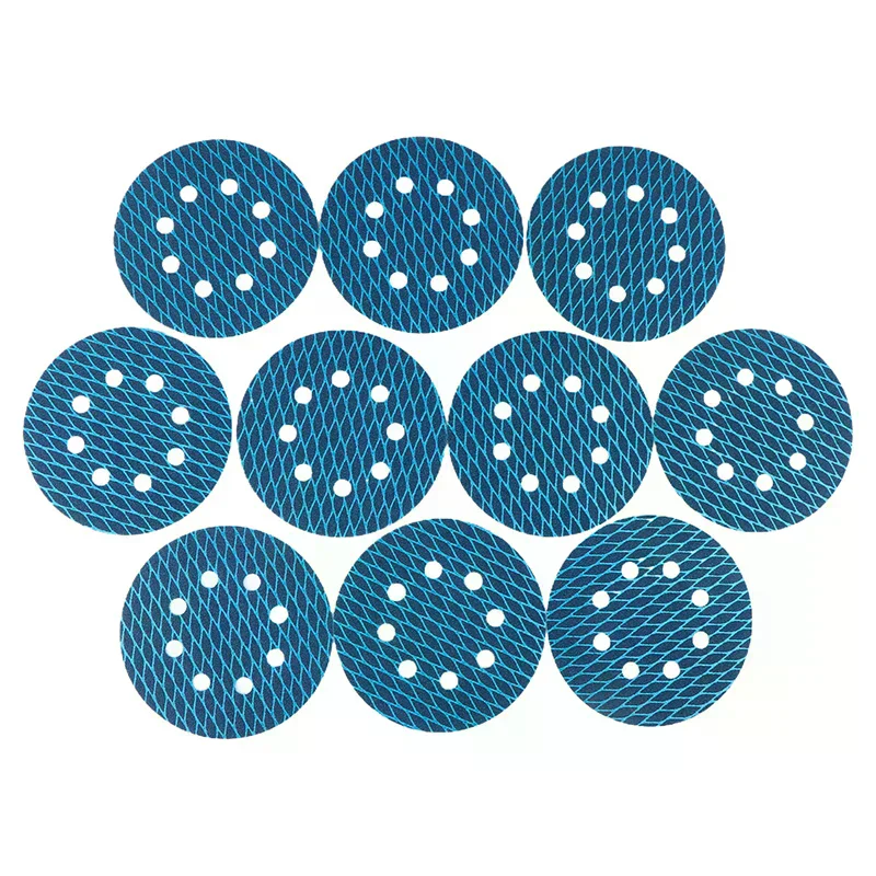 10PCS Of 5-Inch 8-Hole Shaped Sanding Discs With Adhesive Backing, Available In Grits 60-400 For Woodworking