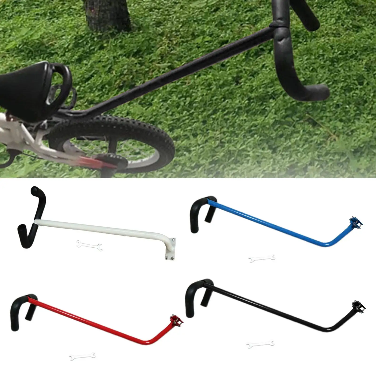 Bike Training Handle for Kids Balance Push Bar Lightweight Learning to Ride Double Handle Bicycle Pole Trainer for Kids