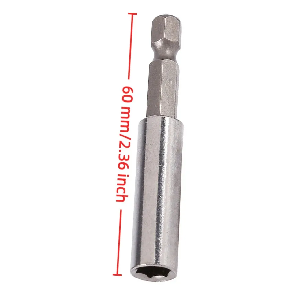 10 PCS 1/4 Inch Hex Shank Magnetic Extension Bit Holder 60mm / 2.36 Inch Length Screwdriver Bit Driver Set