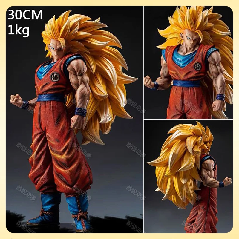 

30cm Son Goku Figures Super Saiyan Goku Figurine Dragon Ball Anime Figure PVC Statue Model Collection Kids Toys Christmas Gifts