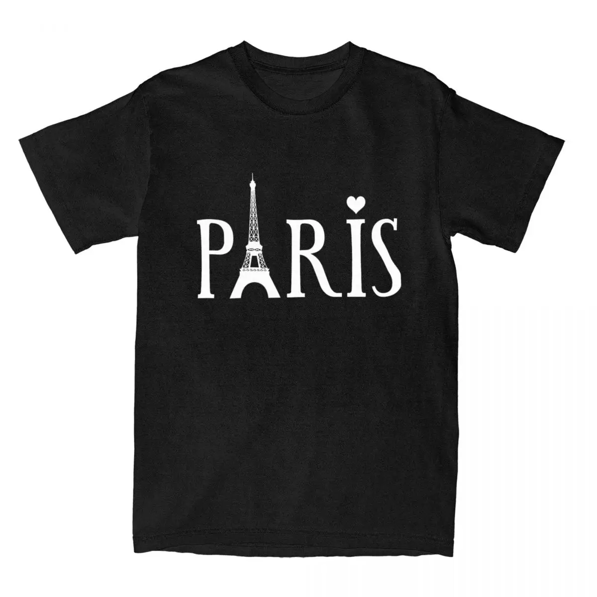 Men's France Paris T Shirts Eiffel Tower Souvenir Cotton Tops Summer Street Style Short Sleeve T-Shirt O Neck Tshirt Plus Size