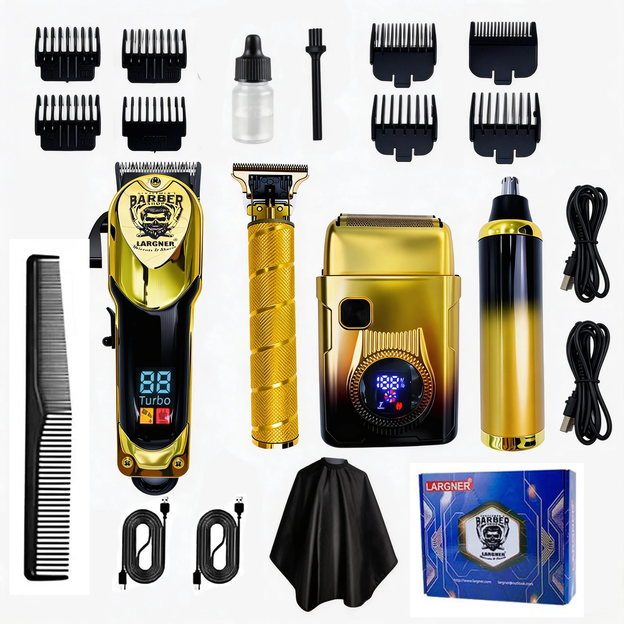 

LARGNER "Home Haircut Manager" - Professional Hair Clippers for Salon Quality Cuts at Home