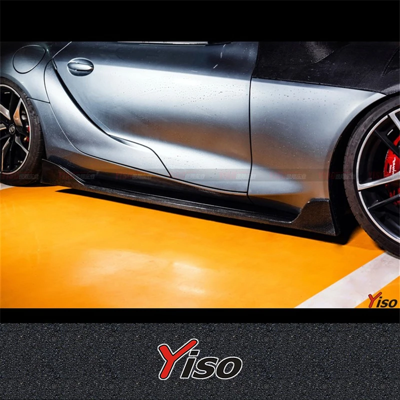 

Suitable for new SUPRA GR A90 Modified encirclement Carbon fiber Aimgain Side Skirt Aerodynamic kit Lower Spoiler