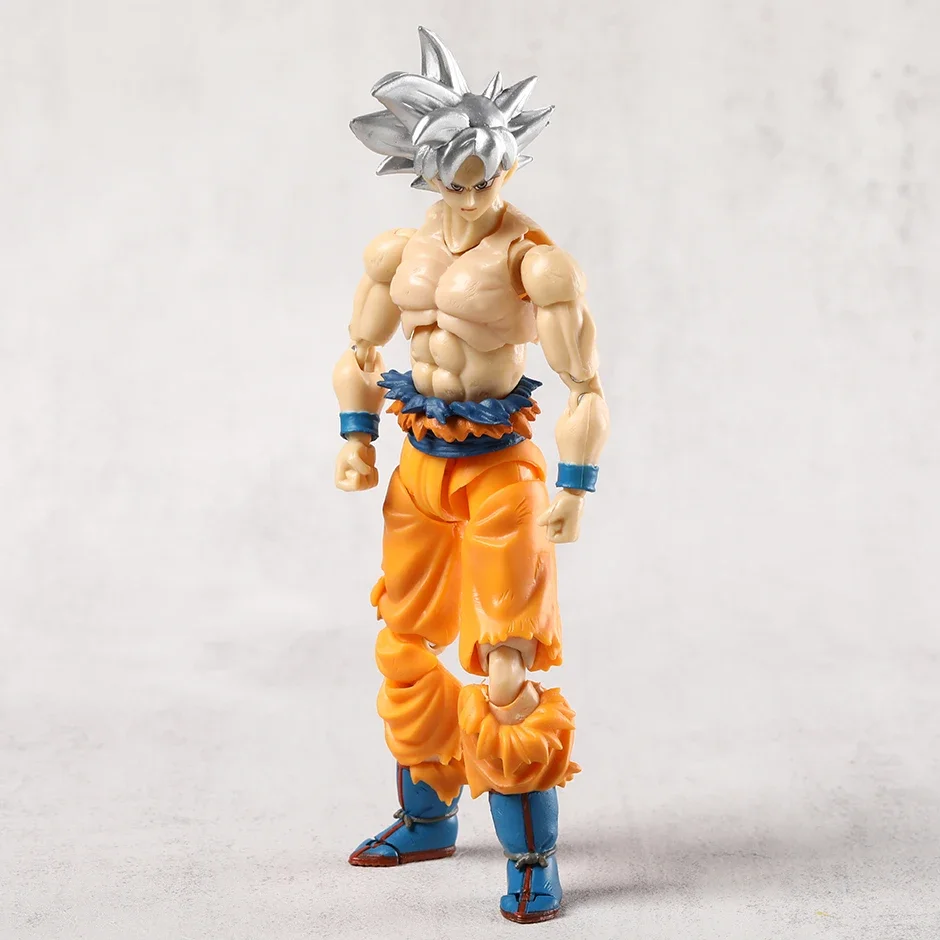 SHF Sliver Hair Son Goku Ultra Instinct PVC Action Figure Toy Anime Figurine Collectible Model Toy