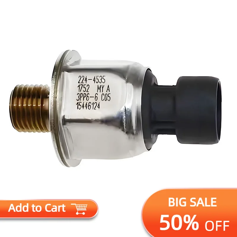 

Excavator Parts Cat C7 C9 E325d E329d E336d Diesel Common Rail Fuel Pressure Sensor Switch 224-4535 2244535