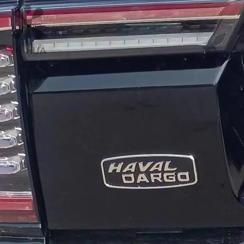 Auto Rear Trunk Cover Black Emblem Stickers For Haval Dargo 2021 2022 2023 Car Styling Decals Badge Auto Retrofit Accessories