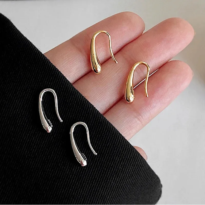 Pendientes con forma de gota de agua de Plata de Ley 925 para mujer, temperamento Simple, joyería Retro Ins, regalos de fiesta de cumpleaños