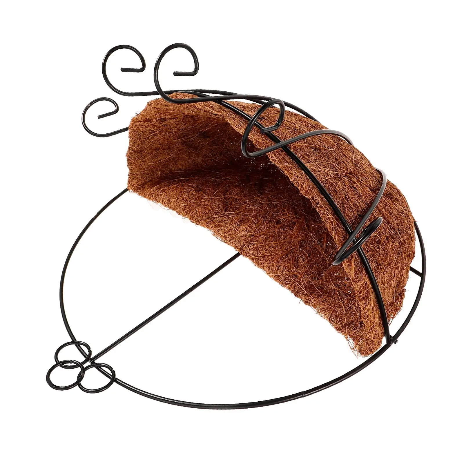 

Hanging Flower Pot 10 Inch Durable Coconut Fiber Rustproof Safe Outdoor Indoor Plant Pots Balcony Decorative Planter Basket