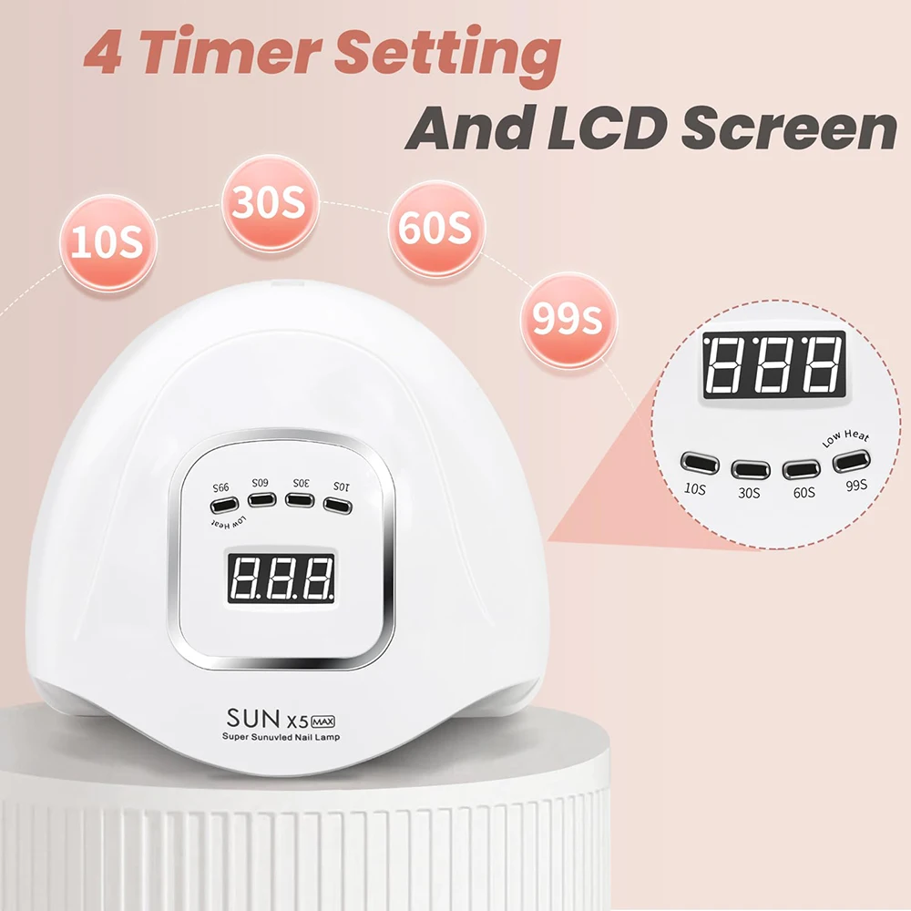 LINMANDA SUN X5 MAX 120W UV LED Nail Lamp for Fast Drying Gel Nail Phototherapy Machine 45 LEDs Manicure Tool Salon Equipment image 2