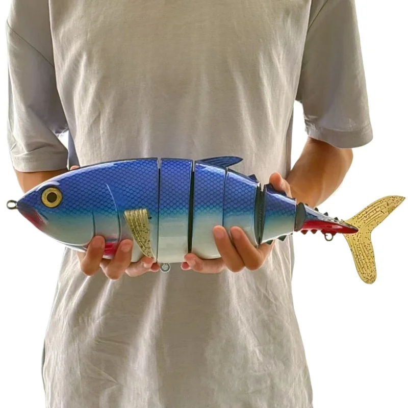 

Рыболовная приманка 1027 г, большая тунцевая троллинг, глубоководная жесткая приманка, встроенная противовес, приманка из АБС-пластика, многосекционная имитация ложной приманки