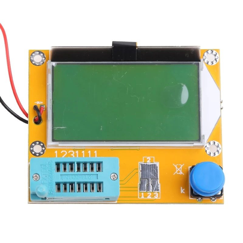 F92C 9V LCD Transteror Digital Tester LCR-T4 Meter 12864 Đèn nền điện dung Backlight