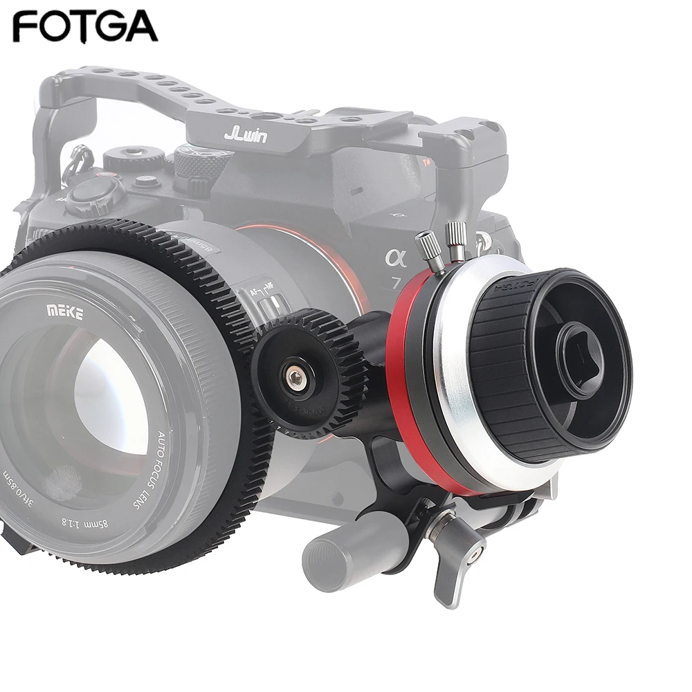 

FOTGA Mini Follow Focus с A/B останавливает положение гибкой руки Удобное управление 15 мм стержневое соединение легкие 4K камеры