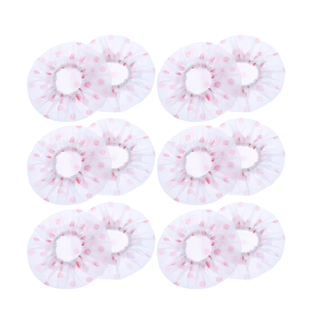 

66pcs Non-Woven Microphone Covers Disposable Mic Protectors For Karaoke Ktv Conference Replacement Cushion Black
