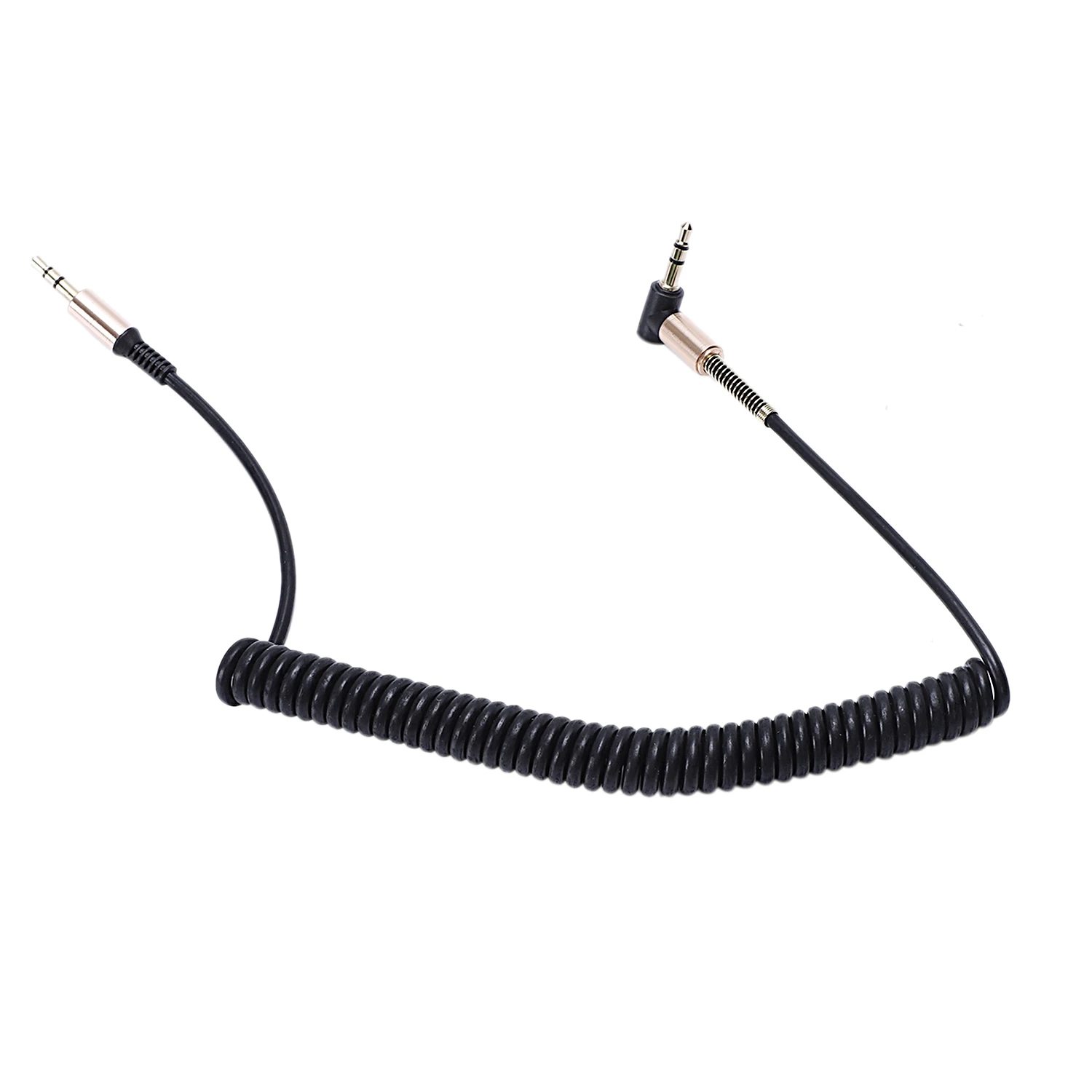 3.5mm Audio Aux Cable Jack 3.5 Jack Gold plated 90 degree Angle Audio Cable 3.5mm Male to Male for Car for Black