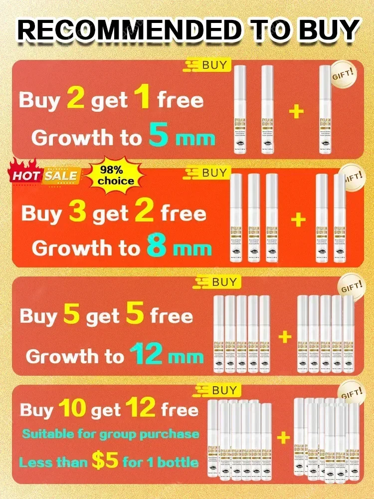 Sérum de croissance rapide des cils, 7 jours, rehausseur de cils naturel, plus long, plus complet, produits de traitement, soins des yeux, maquillage