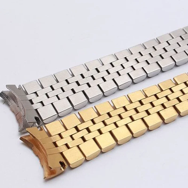 Watch Accessories Band FOR ROLEX SUB Dayton Wrist Strap 13mm 17mm 20mm Stainless Steel Bracelet Safety Buckle Chain Silver Gold