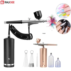 Airbrush Nail Portable Mini Air Brush With Compressor Kit for Nails Art Manicure Craft Pastry Paint Painting Nano Sprayer Gun