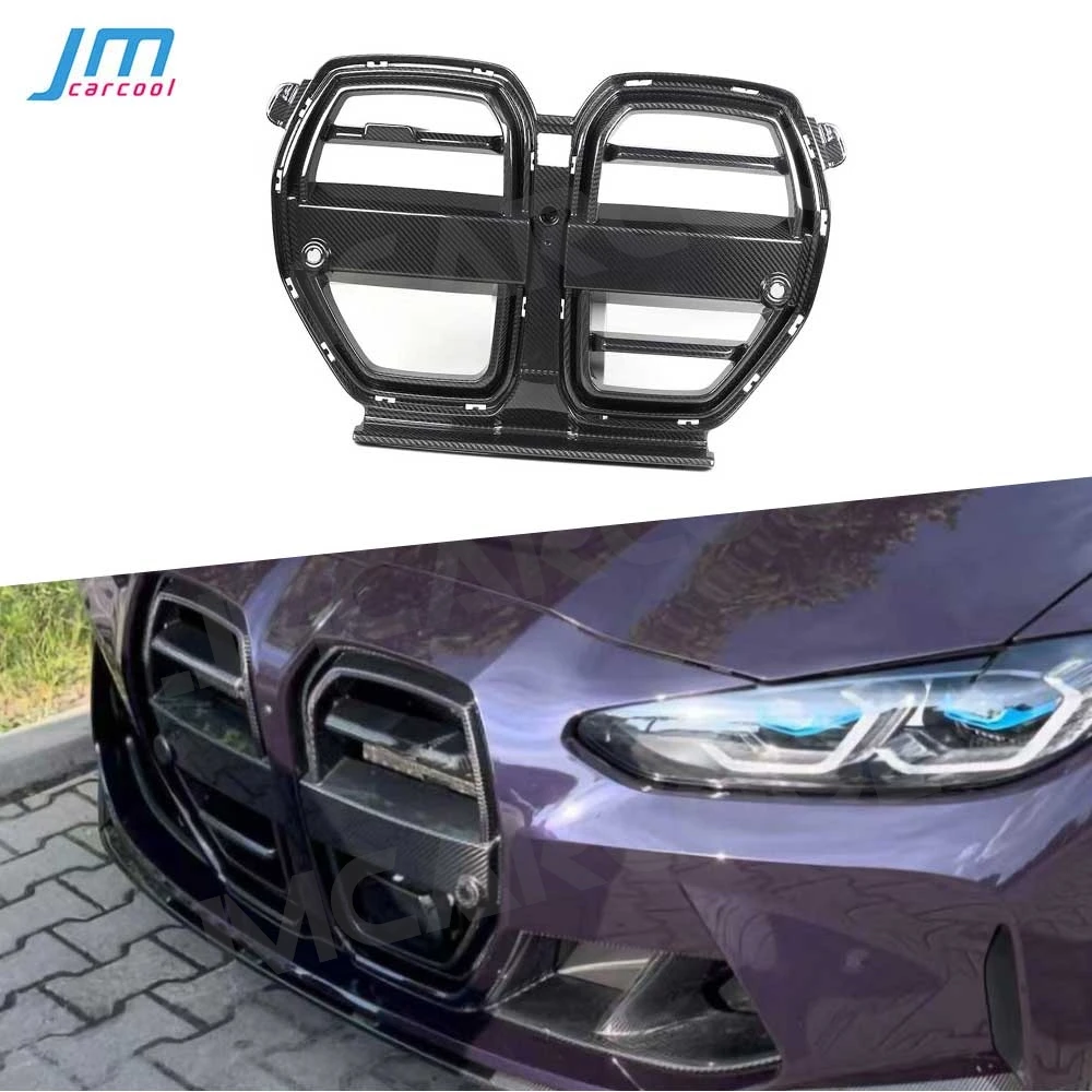 

Dry Carbon Fiber Front Grille Hood Front Bumper Racing Grill For BMW 3 4 Serise G80 M3 G82 G83 M4 2021+ FRP With ACC Accessories