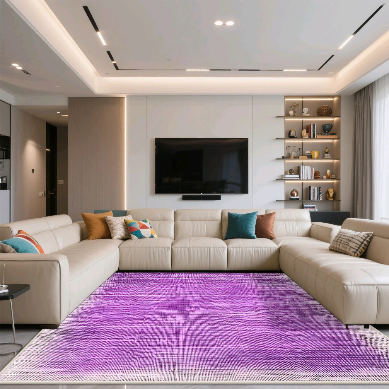 النمط الحديث بلون غرفة المعيشة المنزل البساط التدرج عدم الانزلاق لطيف فتاة غرفة ديكور Bedend السجاد سهلة التنظيف ممسحة باب المدخل #3