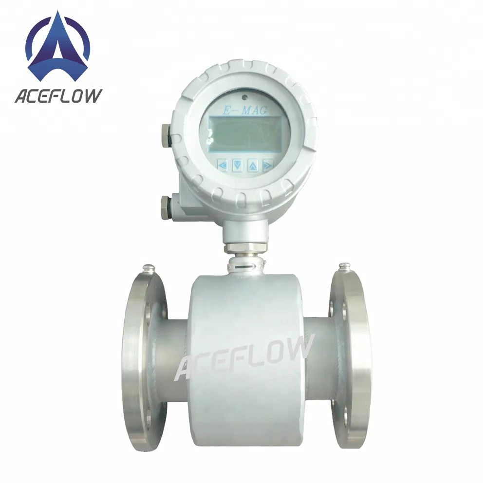 4-20MA Output Industrial Wastewater digital electromagnetic Flowmeter DN4-2000