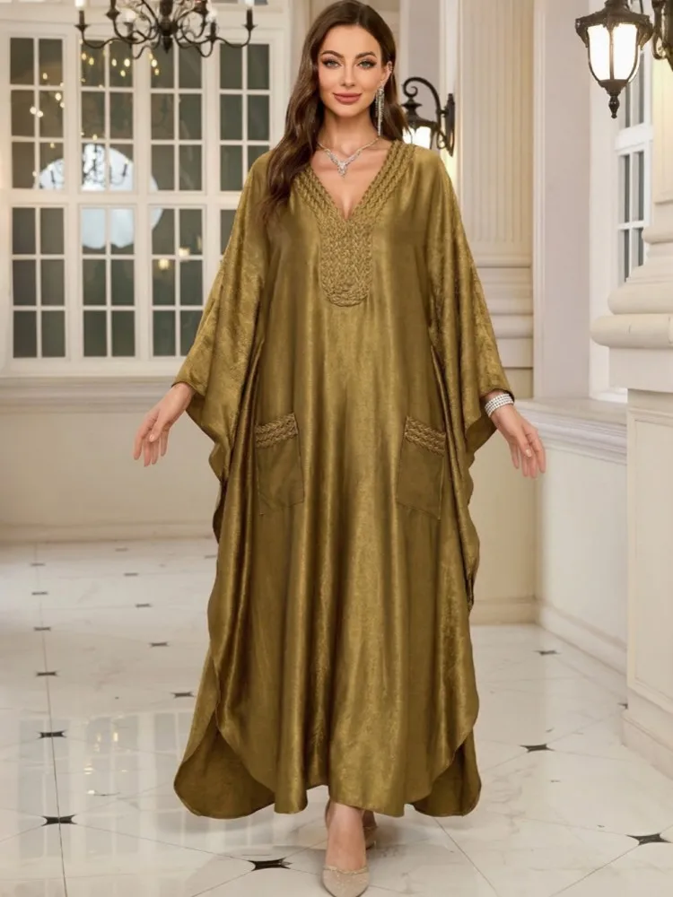 

Summer Cover Ups Women Dress Swimsuit 3/4 Sleeve Robes Bathing Suit 2026 New Beach Holiday Solid Color Maxi Dresses Cover-Up