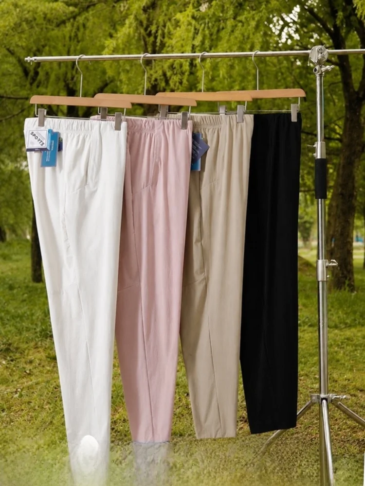

Lightweight Outdoor Casual Sports Pants Men Women Spring Summer 3D Cutting Technology Straight Leg Anti UV Young Adults