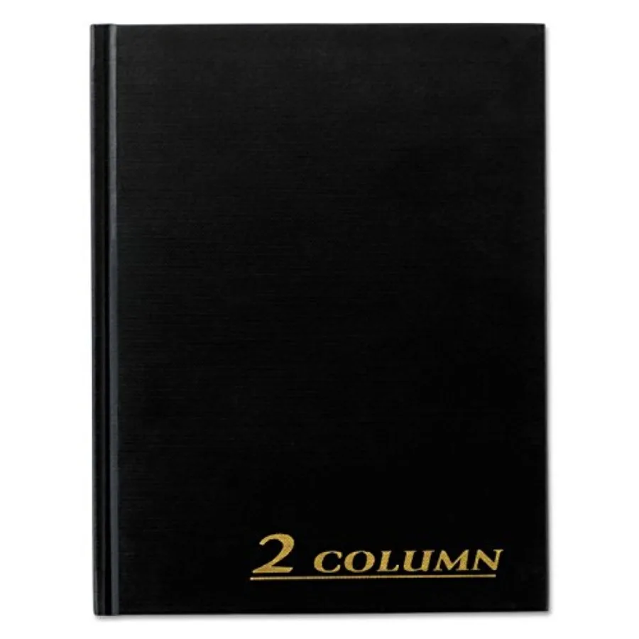

ARB8002M Account Book, 2 Column, Black Cover, 80 Pages, 7 X 9 1/4