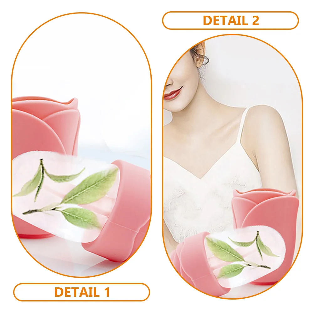 

Silicone Face Ice Tray Roller Pink Tool for Face Eye Puffiness Relief Massage Ice Holder healthcare tools skincare ice globes
