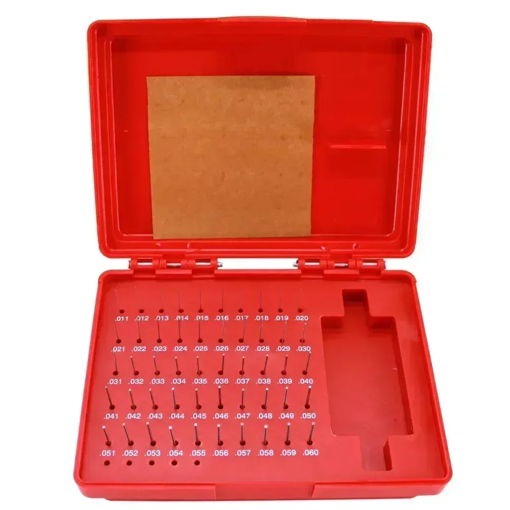

Industrial Applications Pin Gauge Set Bore Diameter Tool 0.011-0.060 Inch Dimensional Markings Go No-Go Gauge For Calipers