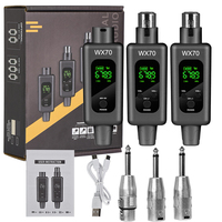 Professional UHF Wireless Microphone Converter Wireless System XLR Transmitter and Receiver Support 0V 48V Mics