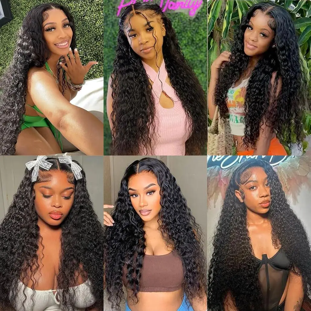 Deep Wave Bundles Human Hair 16 18 20 Inch Water Wave Bundles 10A Brazilian 100% Unprocessed Virgin Human Hair