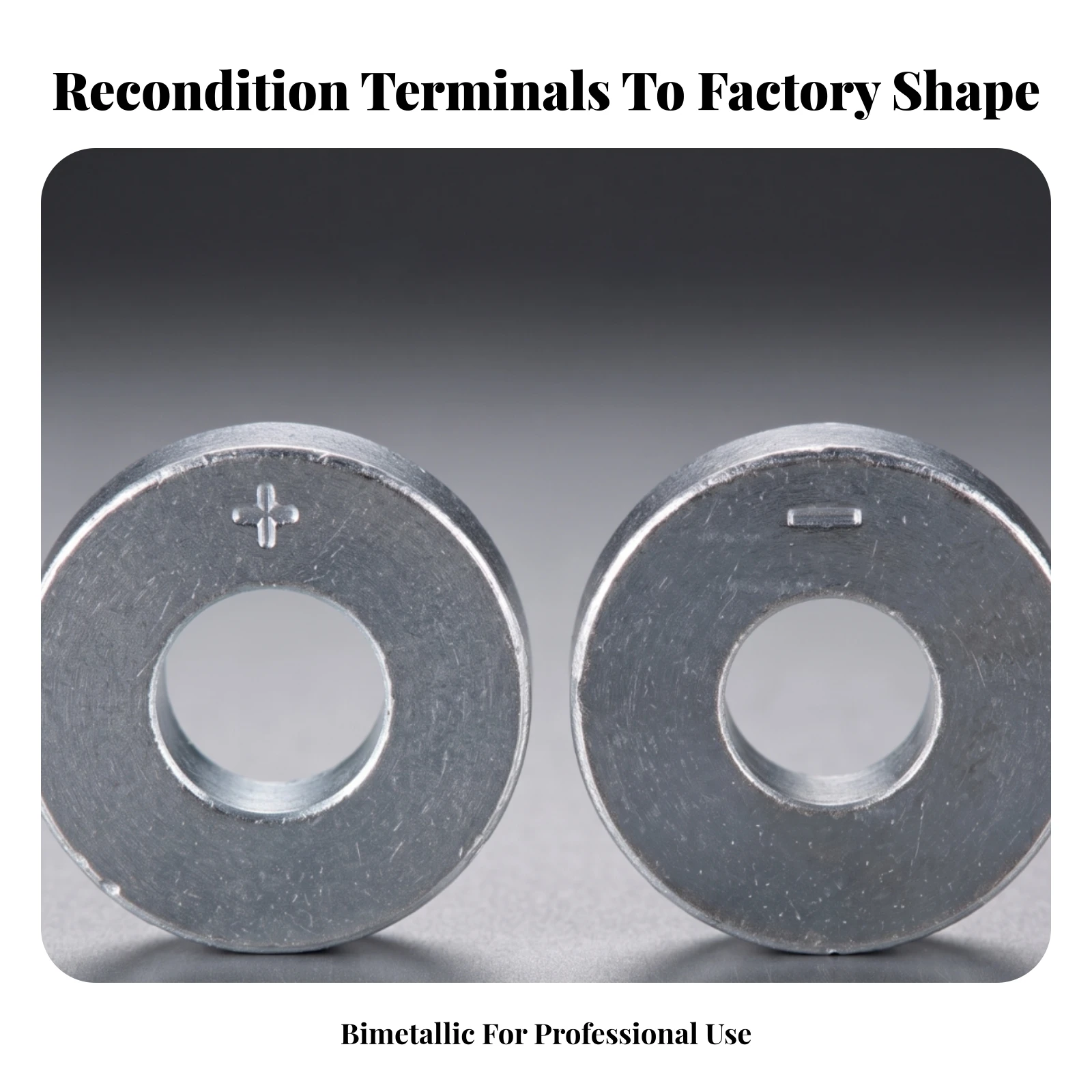 Battery Terminal Joining Mold Long-Lasting Battery Terminal Repair Tool with Positive and Negative Molds Cylindrical
