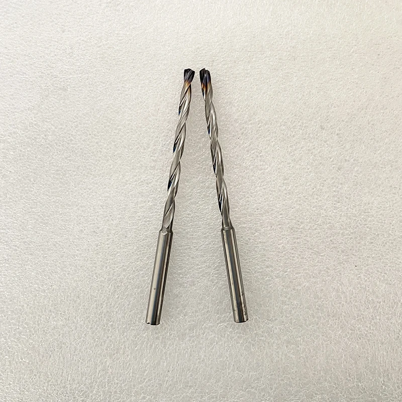 Tungsten Carbide 8-9mm Coated Twist Drill Bit for Stainless Steel Deep Hole Processing CNC Machine Use